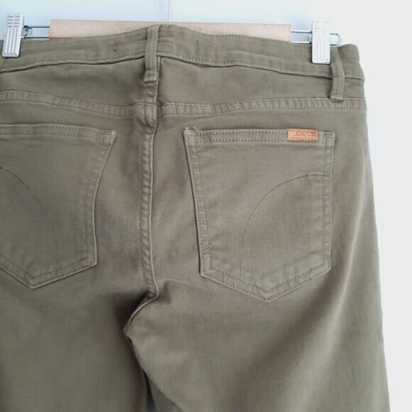 JOE'S JEANS The Skinny Long Khaki Green Medium Wash Cotton Twill Sz 30 - Picture 8 of 11